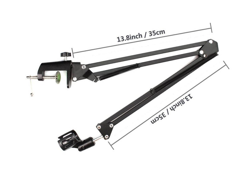 Microphone Suspension Boom Scissor Arm and Pop Filter SET63668762656898114