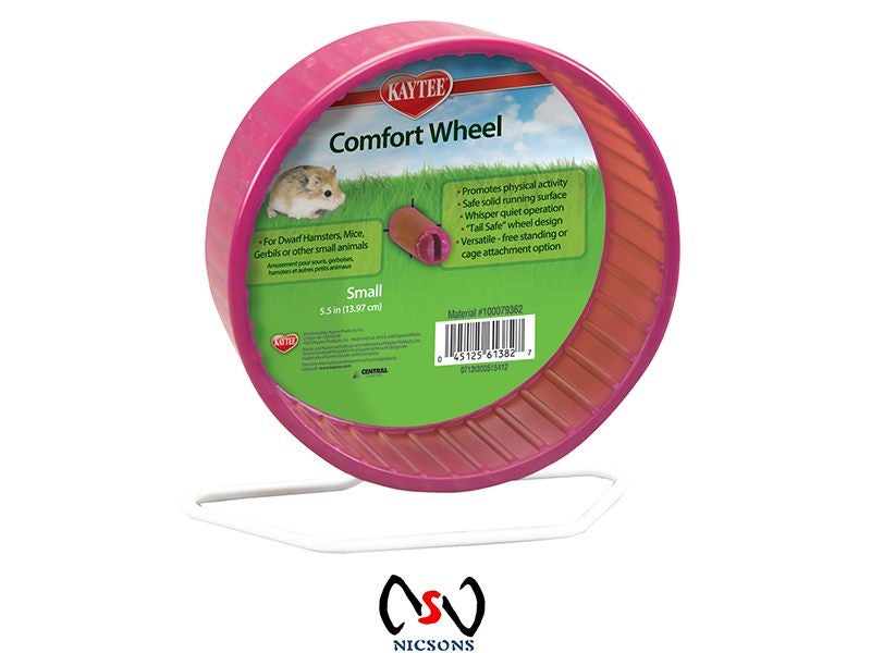 Kaytee Comfort Wheel Toy For Dwarf Hamsters, Mice, Gerbils Small 14cm Carousel 1