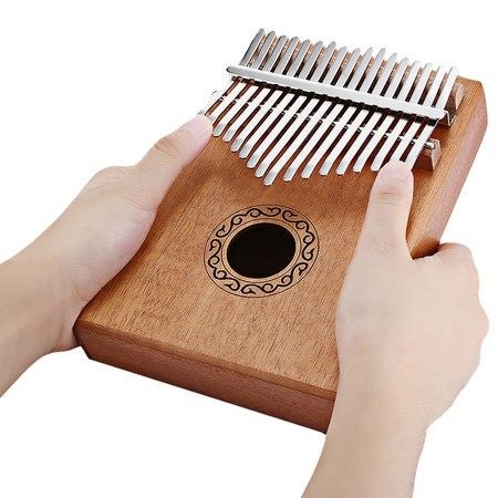 W - 17T 17 Keys Tone Wooden Thumb Piano Portable Finger Musical Instrument Carousel 1