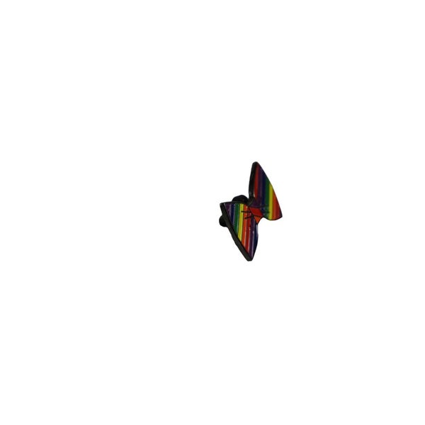 Rainbow Pride Bow Tie Lgbt Brooch Blazer Shirt Pin Carousel 2
