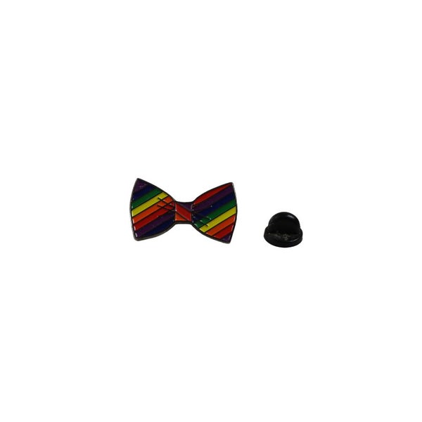 Rainbow Pride Bow Tie Lgbt Brooch Blazer Shirt Pin Carousel 3