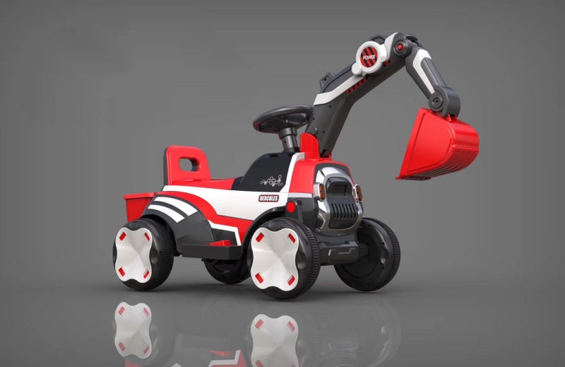 ELECTRIC KIDS RIDE ON EXCAVATOR Carousel 1