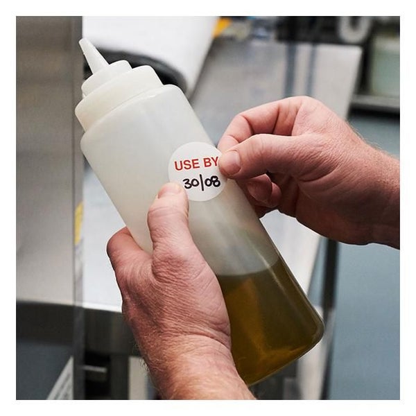 Avery Labels Use By Round 40mm White Red 500 Roll Carousel 4