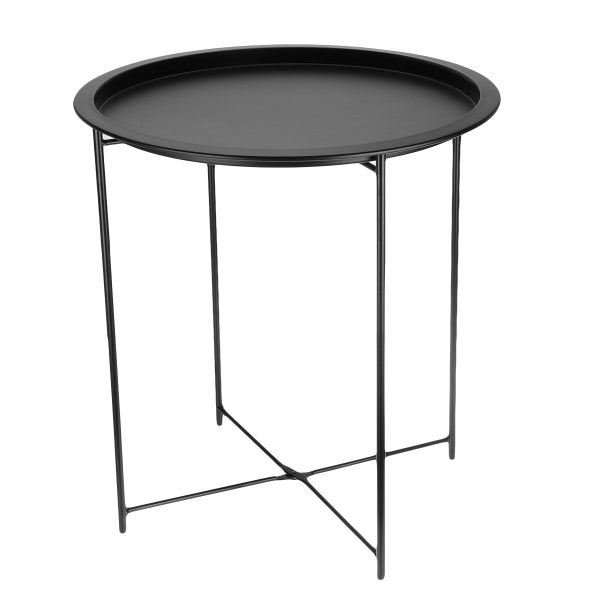 End Table Removable Tray Table Living Room By Bedside Indoor / Outdoor Carousel 1