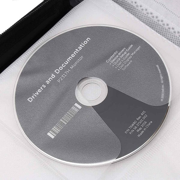 128pcs Portable Disc CD DVD Storage Bag Large Capacity Carry Case Holder Protect Carousel 8