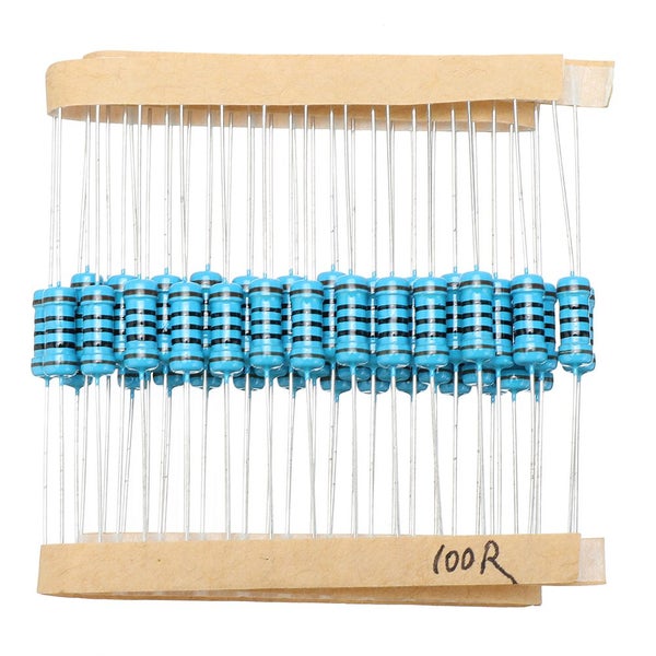 250pcs 1W Metal Film Resistor 1 % 100 ohm Resistance Carousel 1