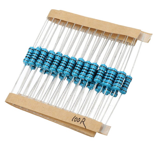 250pcs 1W Metal Film Resistor 1 % 100 ohm Resistance Carousel 2