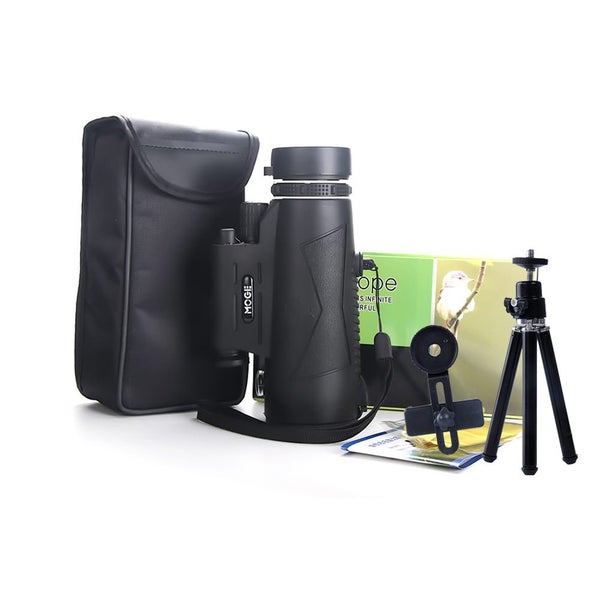Moge 12X50 HD Telescope with Laser Flashlight Phone Adapter Tripod For Outdoor C Carousel 7