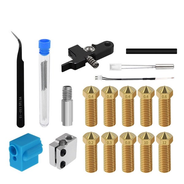 TWO TREES Volcano Nozzle Hotend Heating Block Parts Kit fits Artillery Sidewinde Carousel 1