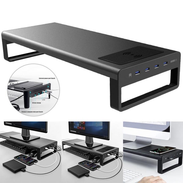 Vaydeer Monitor Stand Monitor Riser Aluminum Alloy Laptop Stand with Wireless Ch Carousel 4