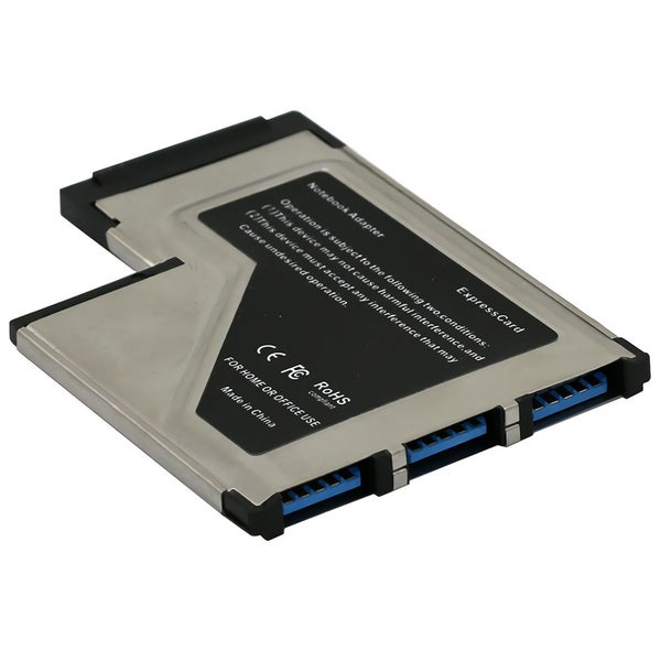 Gris Laptop USB3 . 0 Express Card Adapter Card 3 - port Expansion Card Express 3 Carousel 4