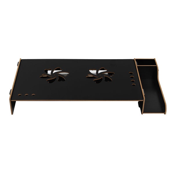 Wooden Laptop Stand Cuter Screen Desktop Bracket Monitor TV Riser Assemble Ho Carousel 1