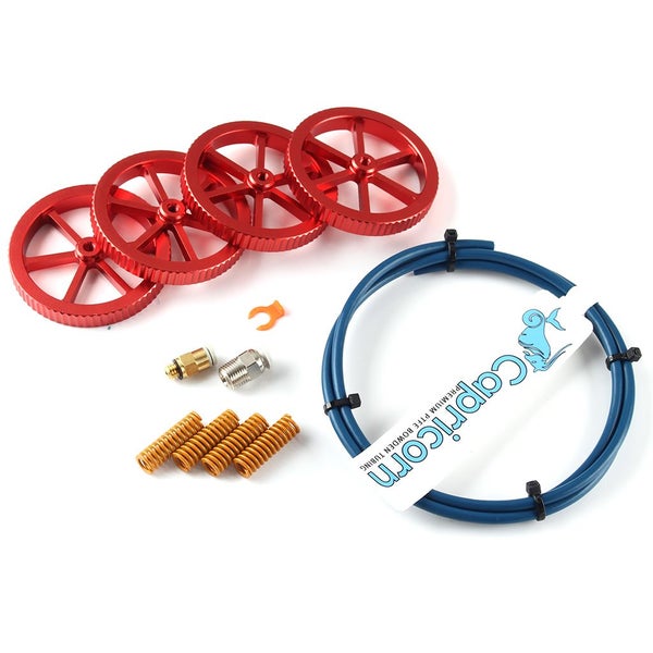 4Pcs All Metal Platform Red Leveling Nut + PTEF Tube with Leveling Spring Upgrad Carousel 1