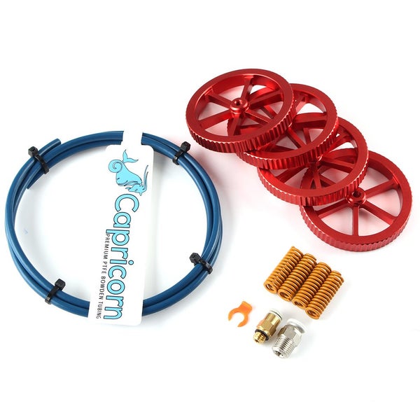 4Pcs All Metal Platform Red Leveling Nut + PTEF Tube with Leveling Spring Upgrad Carousel 2