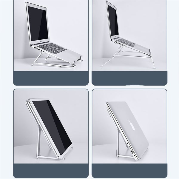 Oatsbasf Laptop Stand Foldable Portable Height Adjustable Eye - Level Ergonomic Carousel 2