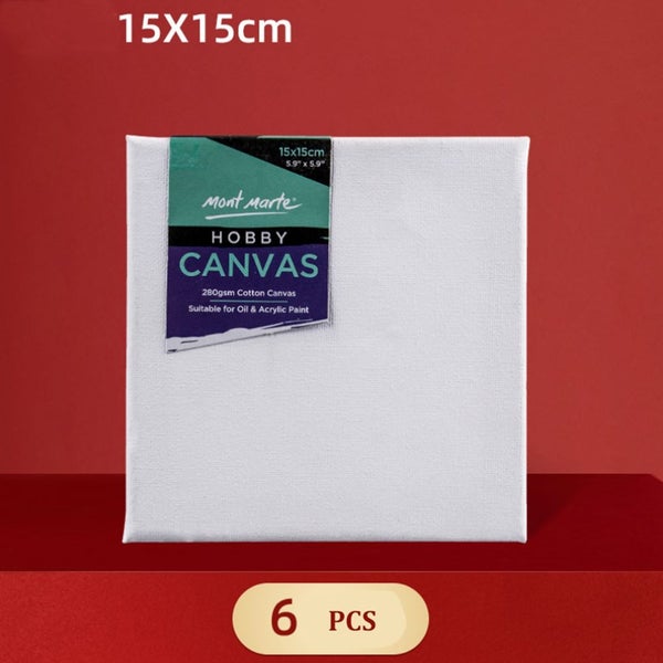 15 * 15CM 6Pcs Canvas Artboard Linseed Oil Painting Frame Drawing Board for Begi62960461167107114