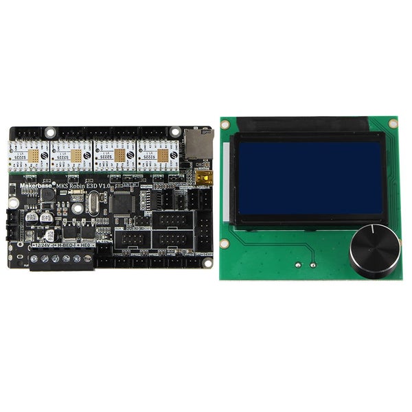MKS Robin E3D V1 . 0 + 4Pcs TMC2225 Stepper Motor Driver + 12864 LCD Screen Kit Carousel 2