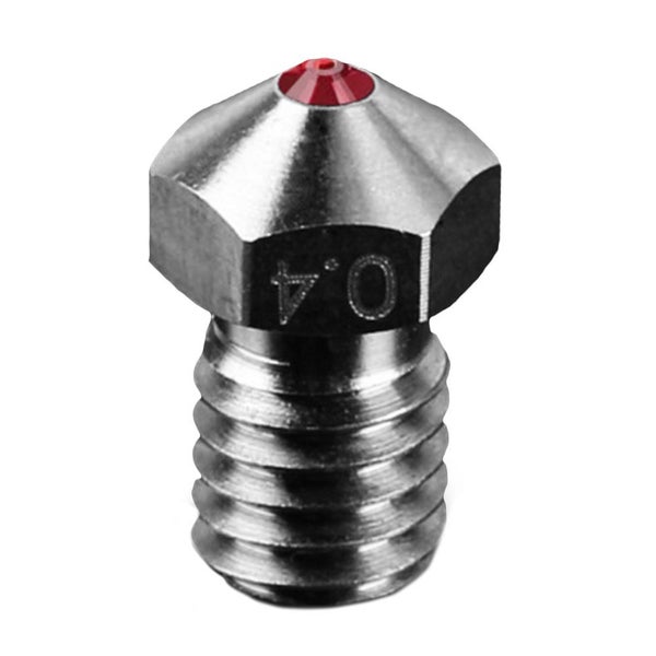 3Pcs Dotbit 0 . 4mm V6 Ti Alloy Ruby Nozzle Catible with PETG ABS PEI PEEK fo Carousel 7