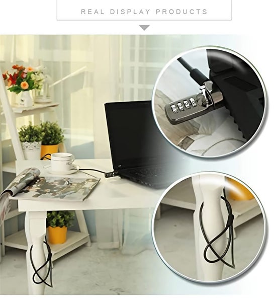 Password Type Laptop Lock Soft Wire LCD Monitor Anti - theft Lock Carousel 2