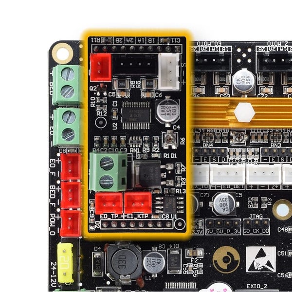 Dlion Thermal 120W 5A Dual Extruder Expansion Module For Two Color Printing 3D P Carousel 2