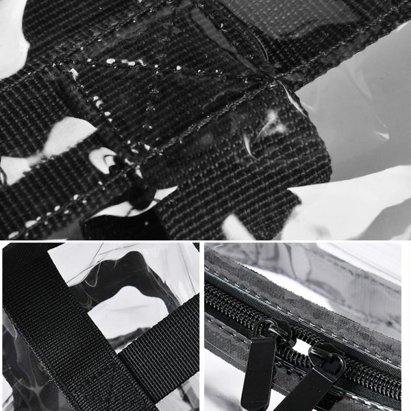 Travel Fashion Waterproof Large Capacity Transparent PVC Crossbody Shoulder Clea Carousel 3