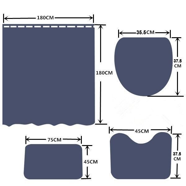 Beach Shower Curtain Waterproof Bathroom Suit Sunset Beach Printing Bath Curtain Carousel 9