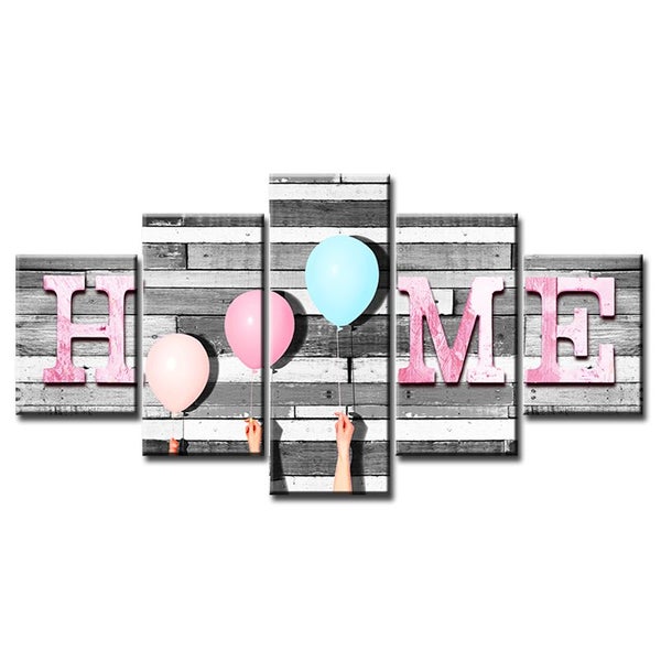 Unframed Spray Oil Paintings Canvas Five Combination Decorative Wall Art Carousel 1