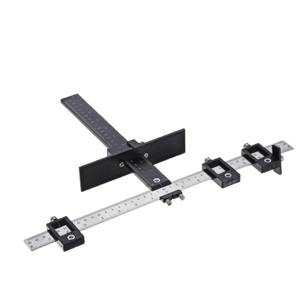 Aluminum Alloy Metric / Inch Cabinet Hardware Jig 5mm Drill Guide Cabinet Handle Carousel 2