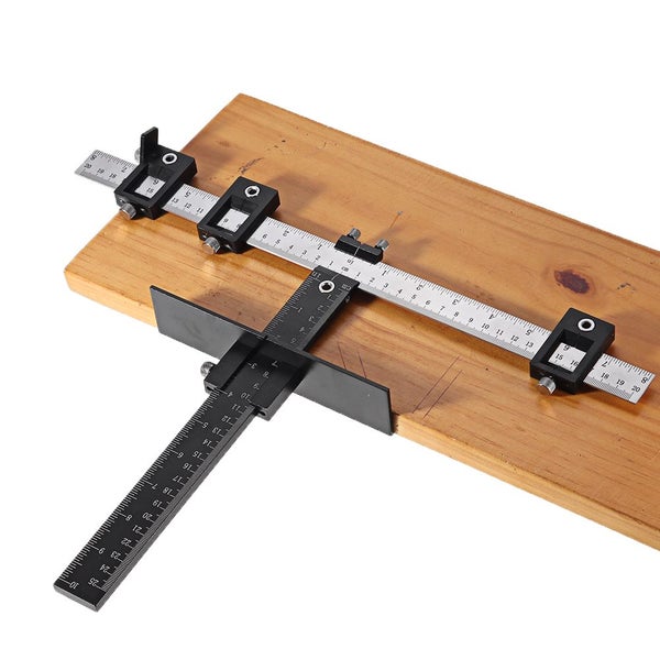 Aluminum Alloy Metric / Inch Cabinet Hardware Jig 5mm Drill Guide Cabinet Handle Carousel 8