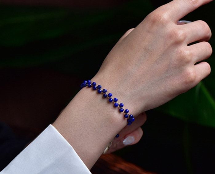 Lapis Lazuli Bracelet Bangle Carousel 3