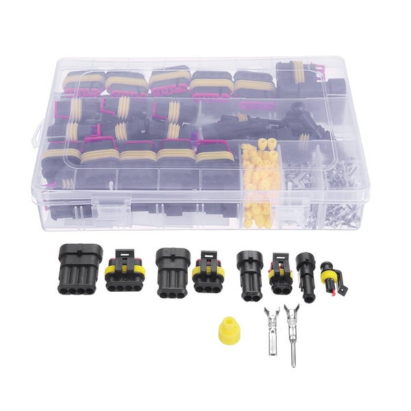 352pcs Car Electrical Connectors Kits Waterproof Electrical Wire Connector Plug Carousel 1