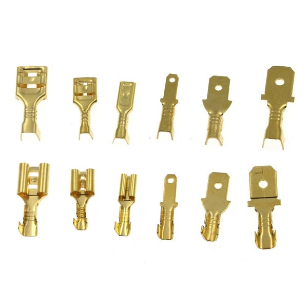 540PCS 2 . 8mm / 4 . 8mm / 6 . 3mm Gold + Silver Terminal Explosion Box Carousel 2