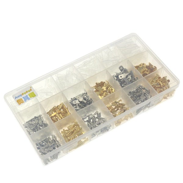 540PCS 2 . 8mm / 4 . 8mm / 6 . 3mm Gold + Silver Terminal Explosion Box Carousel 5