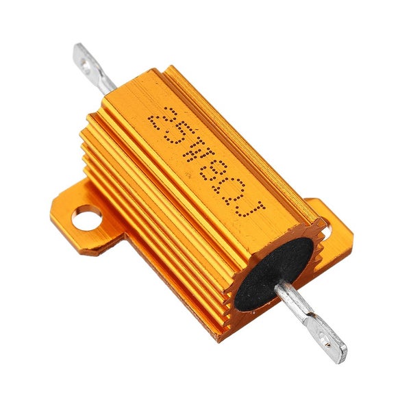 20pcs RX24 25W 8R 8RJ Metal Aluminum Case High Power Resistor Golden Metal Shell Carousel 2