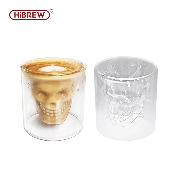 HiBREW Coffee Cup Personalized Glass Skull Style Carousel 1