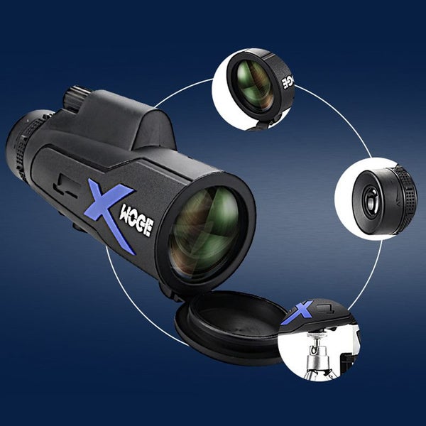 MOGE 50x60 HD Magnification Telescope With Tripod & Phone Clip Zoom Monocular Ou Carousel 5