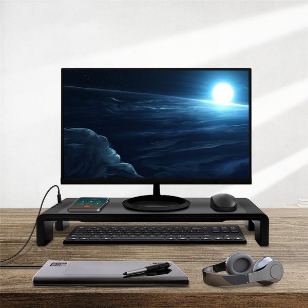 DY1131 Monitor Stand Riser Desktop Cuter Laptop Stand Variable Length with 4 Carousel 1