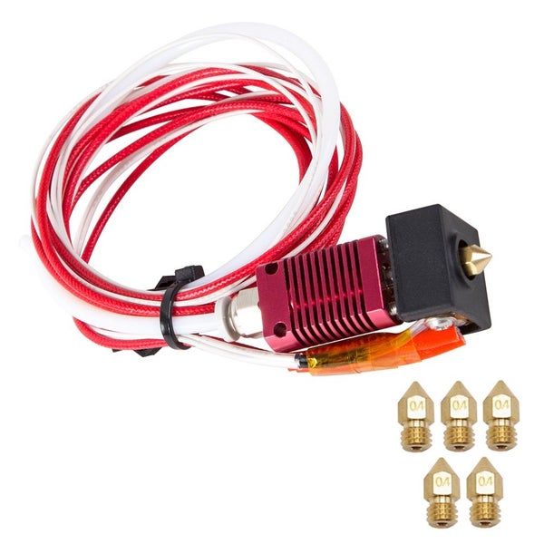 Creativity Assembled 1 . 75mm Extruder 0 . 4mm Nozzle Hotend kit Aluminum Heat B Carousel 1