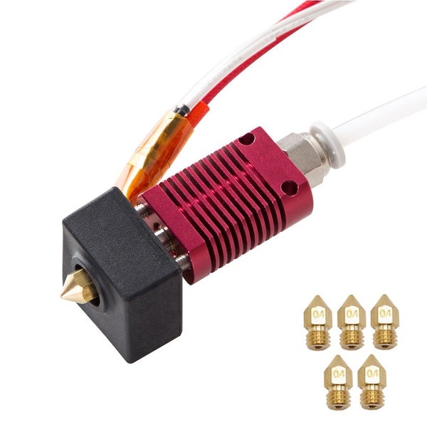 Creativity Assembled 1 . 75mm Extruder 0 . 4mm Nozzle Hotend kit Aluminum Heat B Carousel 6