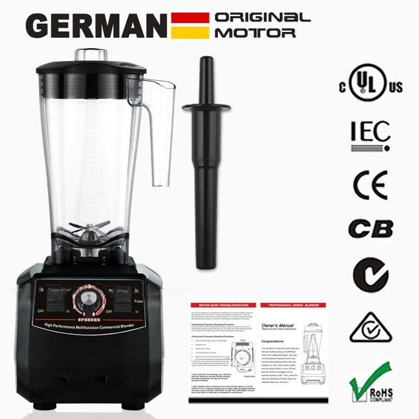 2200W Commercial Fruit Smoothie Maker / Blender Mixer Processer 3.0L Black Carousel 1