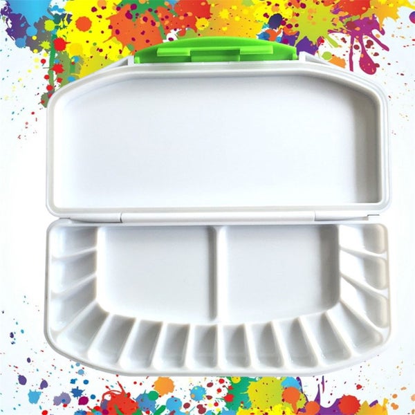 16 Colors Watercolor Moisturizing Palette Anti Overflow ABS Palette Drawing Dura Carousel 2