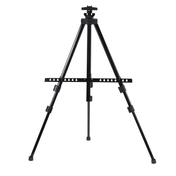 Telescopic Tripod Easel Portable Height Adjustable Metal Sketch Easel Stand Fold Carousel 1