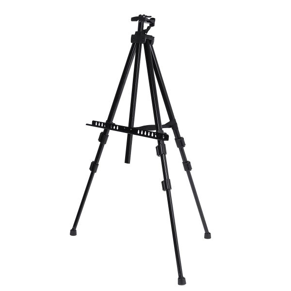 Telescopic Tripod Easel Portable Height Adjustable Metal Sketch Easel Stand Fold Carousel 2