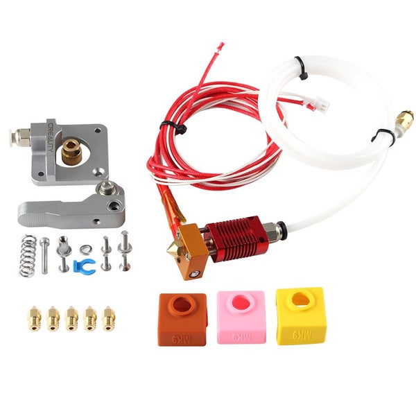 Gray Extruder + MK9 Extruder Nozzle + 5Pcs 1 . 75 / 0 . 4mm Brass Nozzle with Si Carousel 1