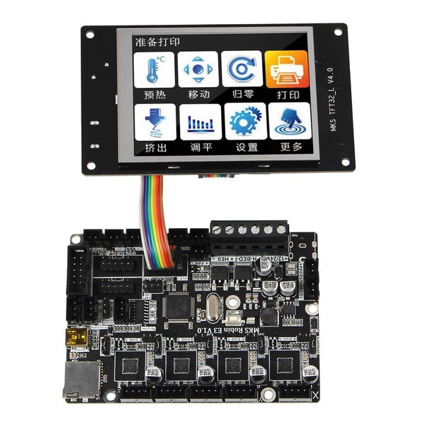 MKS TFT32 Display + MKS Robin E3 v1 . 0 256 Subdivision Mainboard TMC2209 Silent Carousel 2
