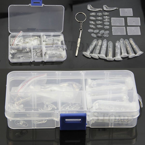 Eyeglass Sun Glasses Screw Nut Nose Pad Optical Repair Tool Assorted Kit Carousel 1