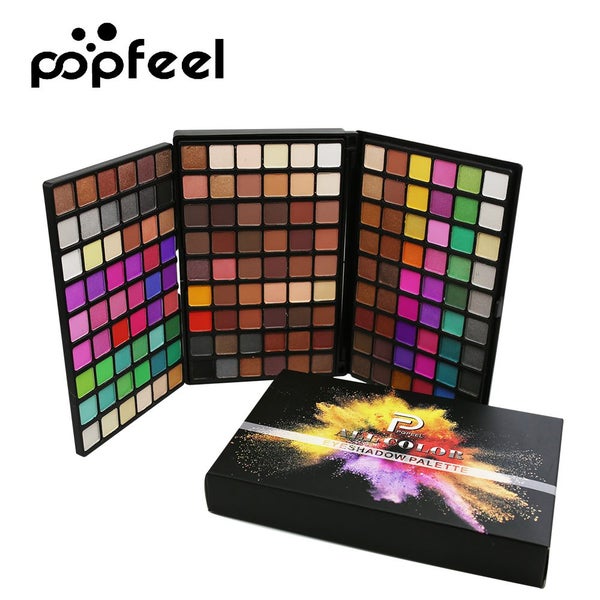 POPFEEL 162 Color Eye Shadow Pearl Matte Earthy Color Makeup Eye Shadow Palette Carousel 1