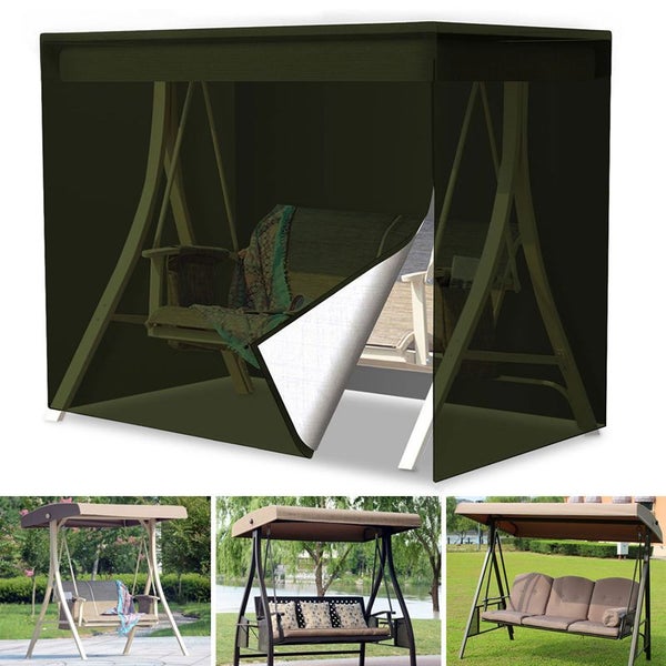 3 - Seater Hammock Swing Cover Garden Patio Yard Hanging Chair Seat Canopy Garde Carousel 1