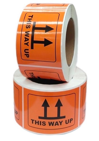 This Way Up Sticker Roll - 660pcs Carousel 1