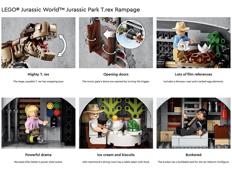LEGO Jurassic World Jurassic Park : T. rex Rampage 75936 (Retired Product) Carousel 18